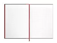 Een Notitieboek Oxford Black n' Red A4 96vel ruit 5mm koop je bij Van Leeuwen Boeken- en kantoorartikelen