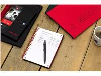 Een Spiraalblok Oxford Black n' Red A5 lijn 140 pagina's 80gr koop je bij EconOffice