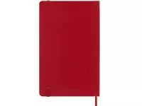 Notitieboek Moleskine large 130x210mm blanco hard cover rood
