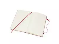 Een Notitieboek Moleskine large 130x210mm blanco hard cover rood koop je bij EconOffice