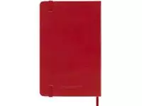 Een Notitieboek Moleskine pocket 90x140mm blanco hard cover rood koop je bij Totaal Kantoor Goeree