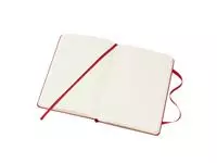 Een Notitieboek Moleskine pocket 90x140mm blanco hard cover rood koop je bij KantoorProfi België BV