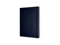 Een Notitieboek Moleskine XL 190x250mm lijn hard cover sapphire blue koop je bij Van Leeuwen Boeken- en kantoorartikelen