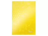 Een Notitieboek Leitz WOW A5 160blz 90gr lijn geel koop je bij Kantoorvakhandel van der Heijde
