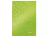 Een Notitieboek Leitz WOW A5 160blz 90gr lijn groen koop je bij Kantoorvakhandel van der Heijde
