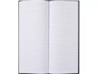Een Notitieboek 135x330mm lijn 192blz 70gr grijs gewolkt koop je bij KantoorProfi België BV