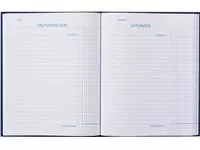 Een Kasboek 165x210mm 192blz 1 kolom blauw koop je bij EconOffice