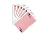 Een Speelkaarten bridgebond roze koop je bij Totaal Kantoor Goeree