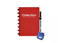 Notitieboek Correctbook A5 lijn 40blz horizon red