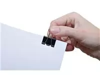Een Papierklem MAUL 215 foldback 25mm capaciteit 9mm zwart koop je bij EconOffice