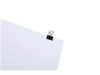 Een Papierklem MAUL 215 foldback 13mm capaciteit 4mm zwart koop je bij EconOffice