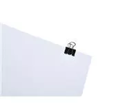 Een Papierklem MAUL 215 foldback 16mm capaciteit 5mm zwart koop je bij Goedkope Kantoorbenodigdheden