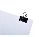 Een Papierklem MAUL 215 foldback 32mm capaciteit 13mm zwart koop je bij KantoorProfi België BV