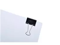 Een Papierklem MAUL 215 foldback 32mm capaciteit 13mm zwart koop je bij KantoorProfi België BV