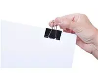 Een Papierklem MAUL 215 foldback 41mm capaciteit 19mm zwart koop je bij EconOffice