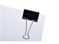 Een Papierklem MAUL 215 foldback 51mm capaciteit 25mm zwart koop je bij Goedkope Kantoorbenodigdheden