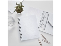 Buy your Notebook Leitz WOW A5 line spiral PP white at QuickOffice BV