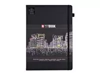 Een Schets-notitieboek Sakura A4 140gr 80vel zwart koop je bij EconOffice