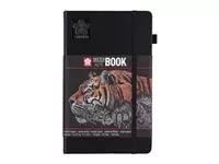 Een Schets-notitieboek Sakura 13x21cm 140gr 80vel zwart koop je bij L&N Partners voor Partners B.V.