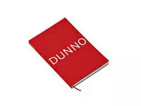 Buy your Notebook Octàgon DUNNO A5 135x200mm dots red at QuickOffice BV