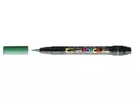 Een Brushverfstift Posca PCF350 1-10mm donker groen koop je bij MV Kantoortechniek B.V.