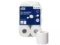 Een Toiletpapier Tork SmartOne® Mini T9 advanced 2-laags 620 vel wit 472193 koop je bij EconOffice