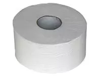 Een Toiletpapier Euro Products Q5 mini jumbo 2l 180m wit 240018 koop je bij Totaal Kantoor Goeree