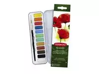 Aquarelverf Derwent 12 kleuren assorti