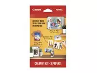 Een Fotopapier Canon creatieve kit met 3 soorten papier koop je bij Totaal Kantoor Goeree