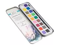 Buy your Watercolor paint Nassau Art tin of 18 pans and brush at QuickOffice BV