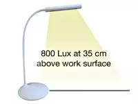 Een Lampe de bureau Unilux Nelly LED blanc koop je bij QuickOffice BV