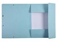 Een Elastomap Exacompta Aquarel A4 3 kleppen 400gr glanskarton blauw koop je bij EconOffice