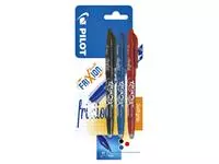 Rollerpen PILOT friXion medium assorti blister à 3 stuks