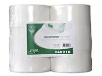 Een Toiletpapier Euro Products Q5 mini jumbo 2l recycled 180m wit 240218 koop je bij Van Hoye Kantoor BV