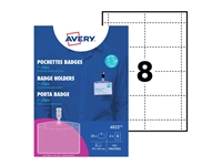 Een Badge Avery met clip 4822 60x90mm 25 stuks + 32 insteekkaarten koop je bij Ziffo Kantoorcentrum BV