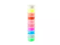 Een Klei Silk Clay basic-2 10 x 40gr 10 neon kleuren koop je bij Totaal Kantoor Goeree