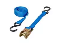 Een Spanband ProPlus blauw met ratel en 2 haken 5m koop je bij MV Kantoortechniek B.V.