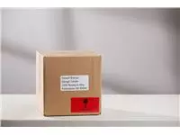 Een Etiket Dymo LabelWriter naamkaart 54x101mm 1 rol á 220 stuks rood koop je bij Kantoorvakhandel van der Heijde