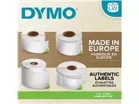 Een Etiket Dymo LabelWriter naamkaart 54x101mm 1 rol á 220 stuks rood koop je bij Kantoorvakhandel van der Heijde