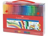Een Kleurstift Faber-Castell Connector assorti koffer à 60 stuks koop je bij Van Leeuwen Boeken- en kantoorartikelen