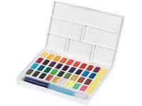 Een Peinture à l'eau Faber-Castell palette 36 couleurs assorti koop je bij Van Hoye Kantoor BV