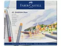 Een Kleurpotloden Faber-Castell Goldfaber aquarel assorti blik à 48 stuks koop je bij Van Leeuwen Boeken- en kantoorartikelen