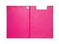 Een Klembordmap MAUL A4 staand met penlus PVC neon roze koop je bij KantoorProfi België BV