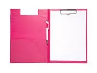 Een Klembordmap MAUL A4 staand met penlus PVC neon roze koop je bij Goedkope Kantoorbenodigdheden