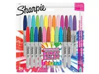 Een Viltstift Sharpie rond Color Burst Eclat fijn assorti blister à 24 stuks koop je bij EconOffice