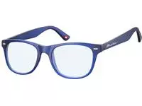 Leesbril Montana blue light filter +3.50 dpt blauw