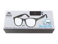 Leesbril Montana blue light filter +3.50 dpt zwart