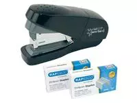 Een Nietmachine Rapesco antibacterieel flat clinch 35vel 24/6mm zwart koop je bij EconOffice