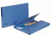 Een Pocketmap Exacompta Clean'Safe A4 400gr blauw koop je bij Goedkope Kantoorbenodigdheden