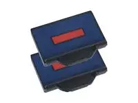 Een Stempelkussen Trodat 6/53/2 2 stuks blauw rood koop je bij Van Leeuwen Boeken- en kantoorartikelen